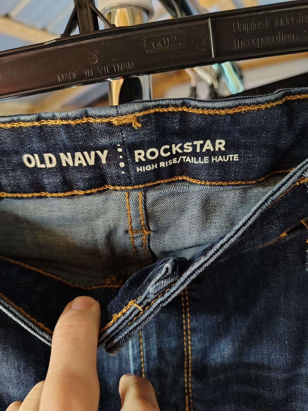 Old Navy High-Rise Rockstar Jeans - Dark Blue